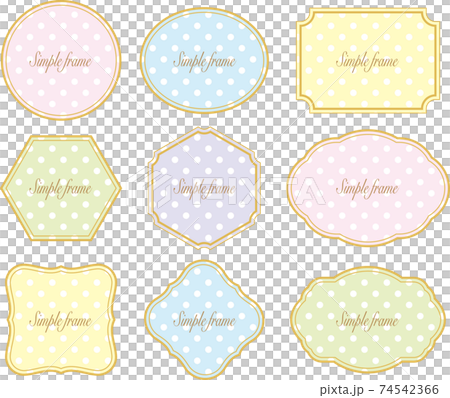 Simple decorative frame frame material of dots 74542366