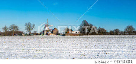 An beautiful windmill 74543801