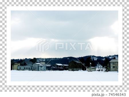 フィルム写真 新潟の雪景色 フィルム写真 新潟の雪景色 74546343
