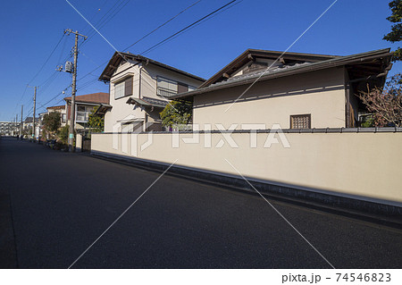 家 晴れ 住宅地 風景 マイホーム 家 晴れ 住宅地 風景 マイホーム 74546823