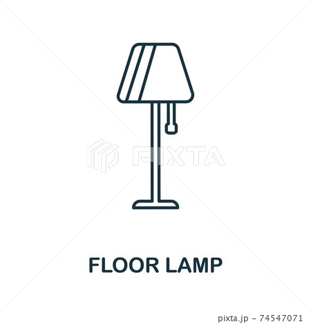 Floor Lamp icon. Simple illustration from furniture collection. Creative Floor Lamp icon for web design, templates, infographics 74547071