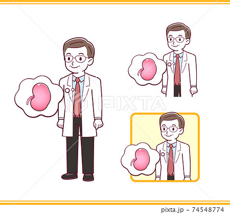 Elderly male doctor_I_kidney_natural01.eps 74548774