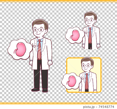 Elderly male doctor_I_kidney_natural01.eps 74548774