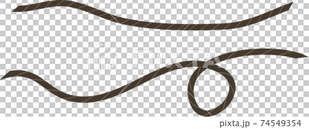 Simple rope line decoration material Simple rope line decoration material 74549354
