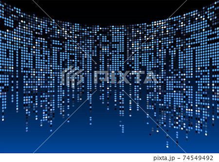 ブルー系テクノロジーイメージ, ベクター 74549492