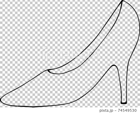 簡單的高跟鞋線條藝術 簡單的高跟鞋線條藝術 74549530