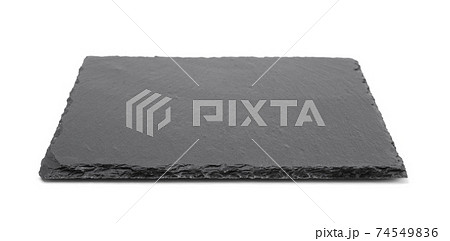 Shale plate isolated on white. 74549836