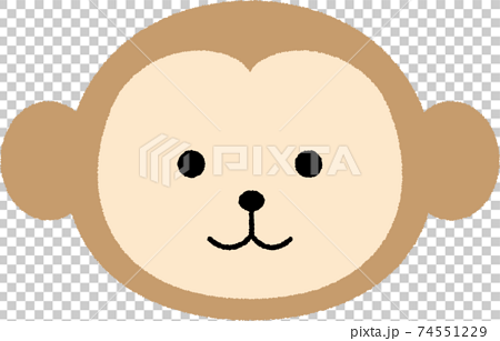 かわいい猿の顔のイラストのイラスト素材 74551229 Pixta