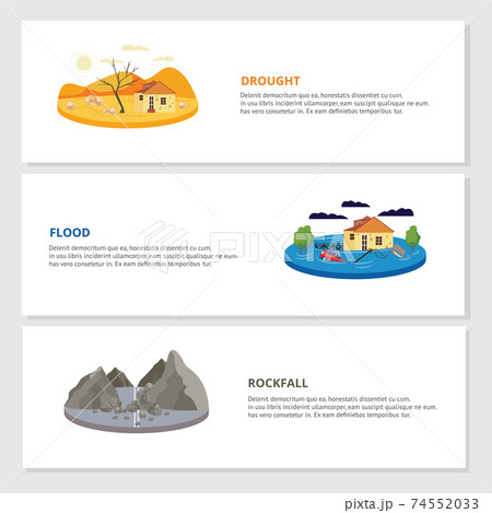 Clip art illustration styled like universal signs showing various natural disasters. Clip art illustration styled like universal signs showing various natural disasters. 74552033