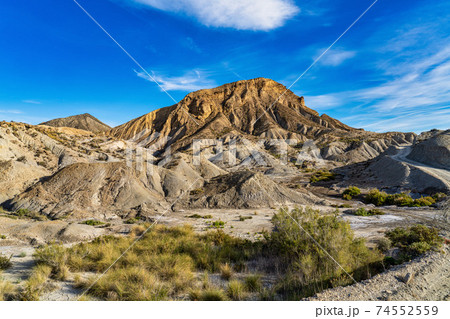 Tabernas desert, Desierto de Tabernas near Almeria, andalusia region, Spain 74552559