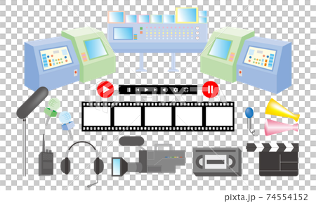 Video Video Editing Shooting Image Tv Stock Illustration