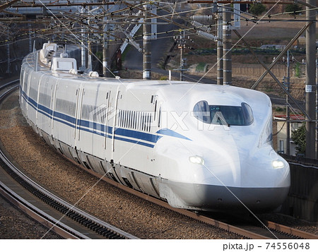 新幹線N700S　J8編成　共和の掘割区間にて 74556048