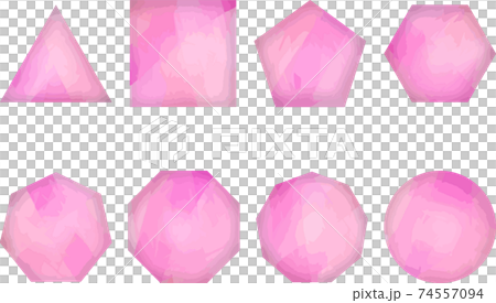 Pink gradation polygon material vector material - Stock Illustration ...