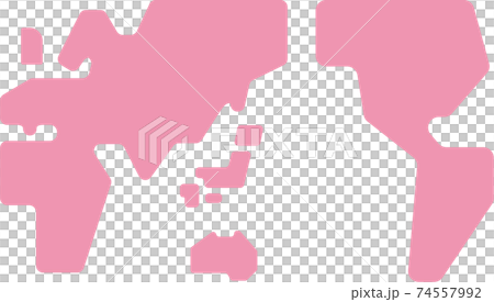 世界地図アイコンイラスト 74557992