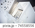 Spiral stairway of modern building. 74558556