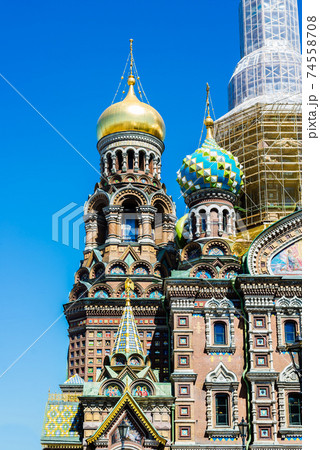 Church of the savior on spilled blood, St Petersburg, Russia 74558708