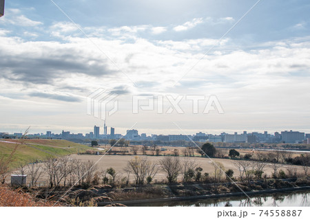 三領水門メモリアルパーク辺り／川口市荒川町 74558887