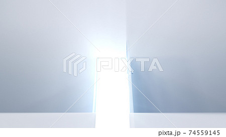 輝かしい未来への扉、天国と成功への道。 3D イラスト 74559145