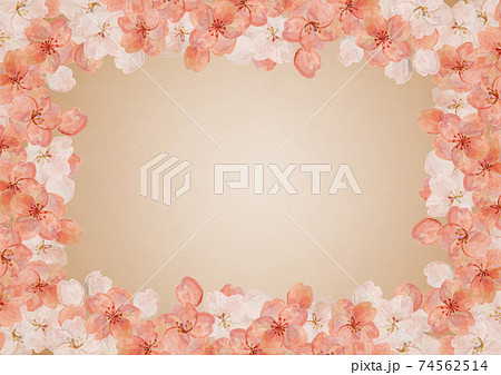 レトロな桜の背景素材 金色 ソメイヨシノ 押絵 押花 和柄 和風イメージ 花見 レトロな桜の背景素材 金色 ソメイヨシノ 押絵 押花 和柄 和風イメージ 花見 74562514