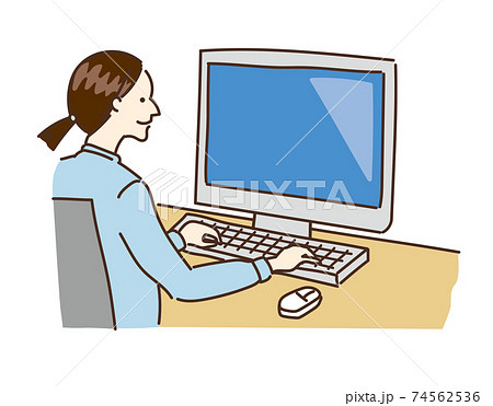 農業女子 農業 農家 パソコン 作業 女性イラスト 農業女子 農業 農家 パソコン 作業 女性イラスト 74562536