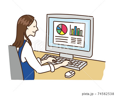 農業女子 農業 農家 パソコン 作業 女性イラスト 農業女子 農業 農家 パソコン 作業 女性イラスト 74562538