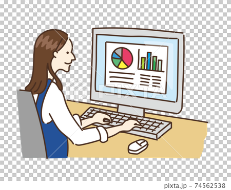農業女子 農業 農家 パソコン 作業 女性イラスト 農業女子 農業 農家 パソコン 作業 女性イラスト 74562538