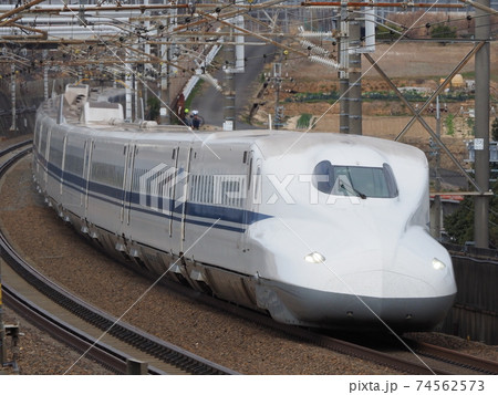 新幹線N700A 共和の掘割区間にて 新幹線N700A 共和の掘割区間にて 74562573