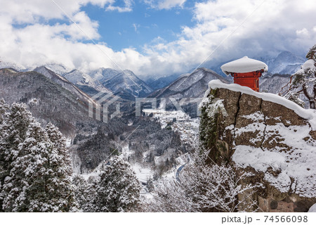 Yamadera, Japan at the Mountain Temple Yamadera, Japan at the Mountain Temple 74566098