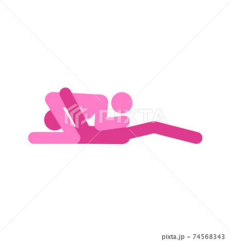 Cartoon sex pose of lesbians, two girls. Erotic style passion concept flat design. Kamasutra, schematic positions for making love. pink, lgbt women love each other Cartoon sex pose of lesbians, two girls. Erotic style passion concept flat design. Kamasutra, schematic positions for making love. pink, lgbt women love each other 74568343