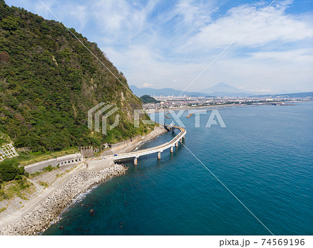 【静岡県】　大崩海岸　石部洞門, 74569196