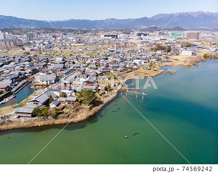 【滋賀県】 大津市 空撮 【滋賀県】 大津市 空撮 74569242