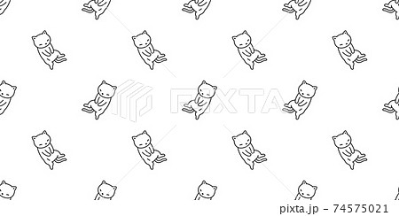 cat seamless pattern kitten sleeping calico vector pet animal cartoon repeat background scarf isolated tile wallpaper illustration doodle design cat seamless pattern kitten sleeping calico vector pet animal cartoon repeat background scarf isolated tile wallpaper illustration doodle design 74575021
