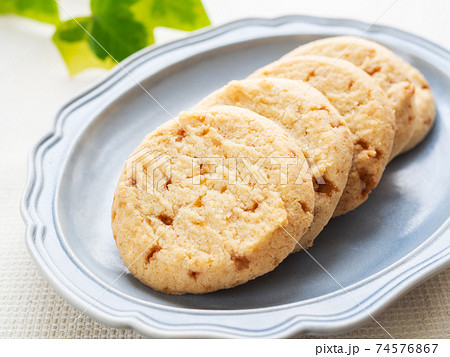 バタースコッチクッキーの写真素材