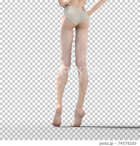 美しい女性の脚 perming3DCG イラスト素材 美しい女性の脚 perming3DCG イラスト素材 74578283