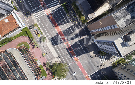 Avenida Paulista  in Sao Paulo city. 74578301