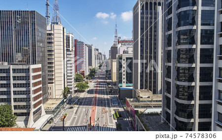 Avenida Paulista  in Sao Paulo city . 74578306