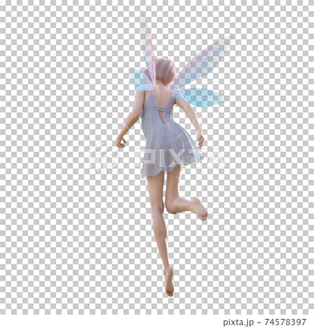 Beautiful leg fairy perming 3DCG illustration material Beautiful leg fairy perming 3DCG illustration material 74578397