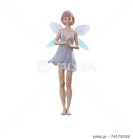 美脚の妖精 perming 3DCG イラスト素材 美脚の妖精 perming 3DCG イラスト素材 74578399