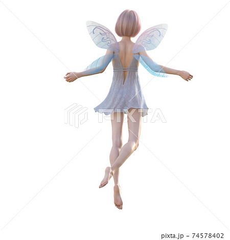美脚の妖精　perming 3DCG　イラスト素材 74578402