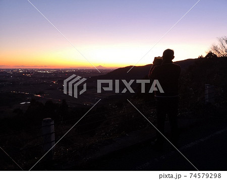 筑波からの富士山 74579298