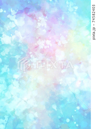 幻想的な水色の虹色キラキラパステルのテクスチャ背景のイラスト素材