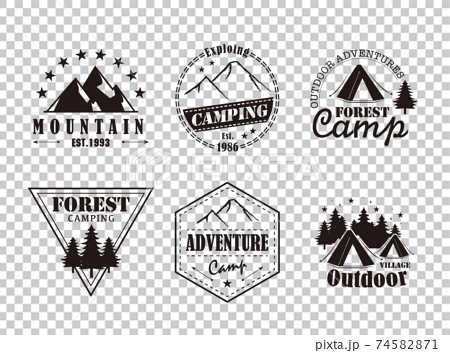 Camp Logoのイラスト素材