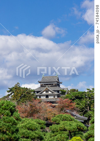 晴天の国宝松江城　島根県松江市 74584098