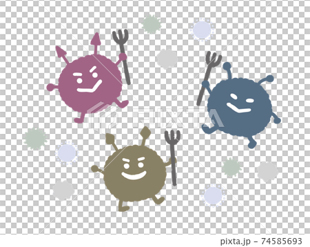 細菌的手繪插圖 74585693