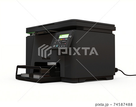 Laser mfp on the white background. 3d illustration. 74587488