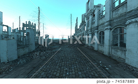 廃墟の町 74587889