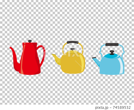やかんのベクターイラスト　ケトル　キッチン用品 74589532