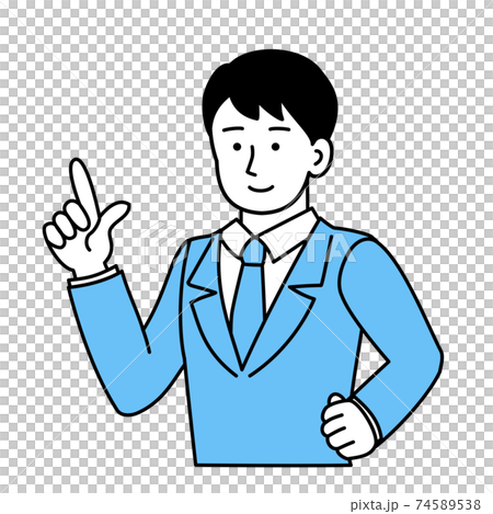 明るい表情のビジネスパーソン 74589538