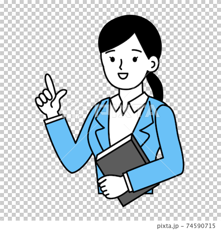 書類を持ったビジネスパーソン 74590715