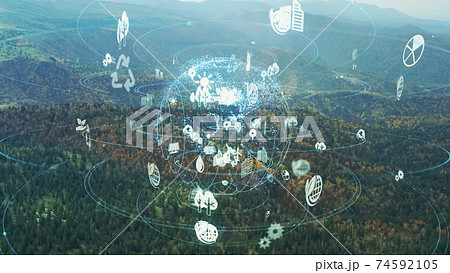 環境とテクノロジー サステナブル SDGs 環境とテクノロジー サステナブル SDGs 74592105